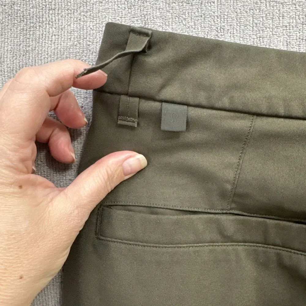 Lululemon Pants Mens 32x27 Dark Olive Green Commission‎ Pant Slim Warpstreme